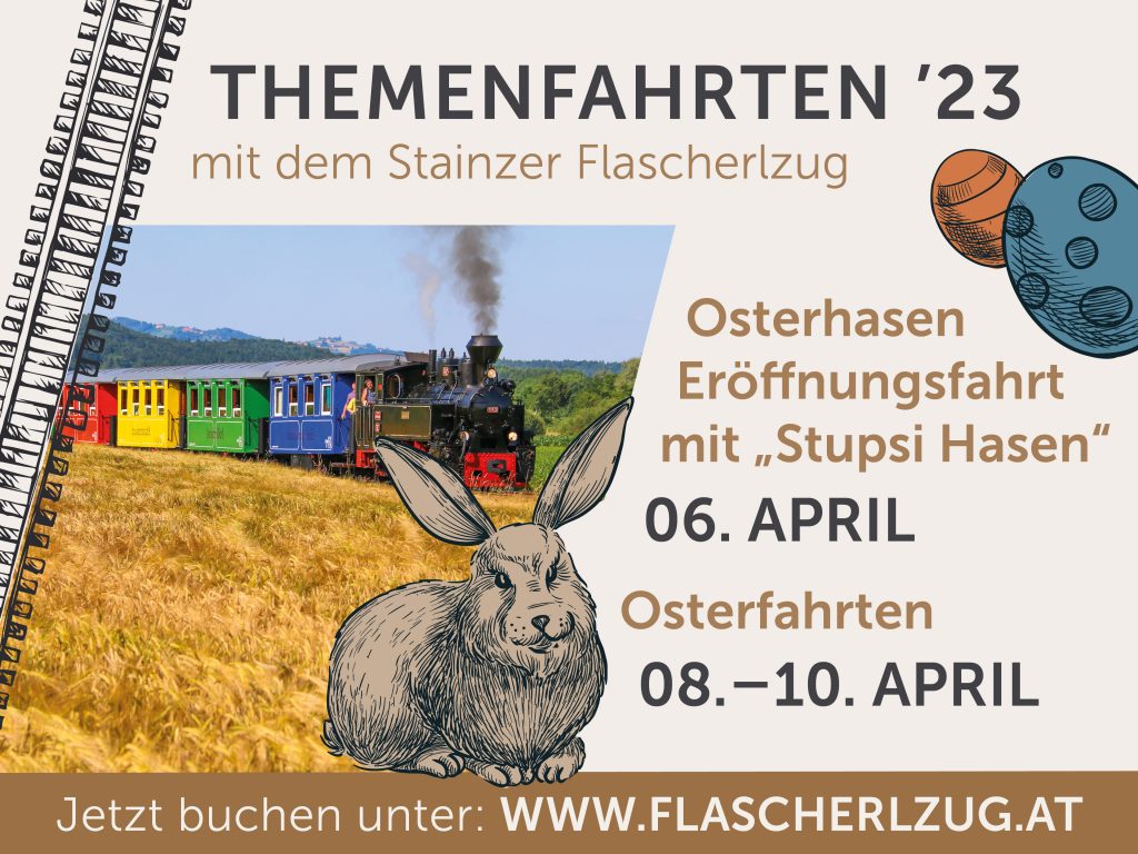 Information zum Saisonstart des Flascherlzug in 2023